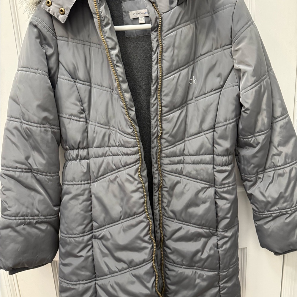 Calvin Klein Jeans Gray Wool Blend Jacket